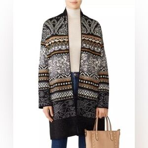 Fuzzi Nordique Cardigan in Black - Size M